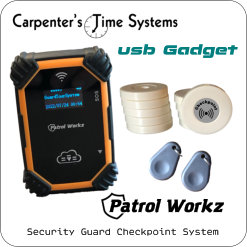 PatrolWorkz usbGadget Security Guard Checkpoint System