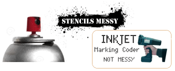 InkJet Coder alternative to Paint and Industrial Stencils