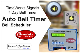 Timer Lunch Break Start and Stop Work - Time Workz Signals Bell Timer