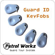 Replacement RFID Security Guard ID KeyFobs for PatrolWorkz Guard Tour System