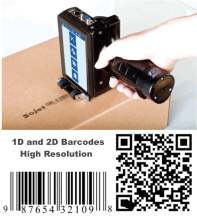 SoJet Handheld InkJet Barcode Printing High Resolution 1D or 2D barcodes