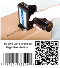 SoJet Handheld InkJet Barcode Printing High Resolution 1D or 2D barcodes SoJet Handheld InkJet Barcode Printing High Resolution 1D or 2D barcodes