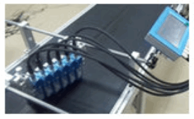 InLine InkJet Coding Printer configured with 6 Down firing TIJ-heads...for up to 3 inches of High Resolution printing. <br> InLine InkJet Coding Printer configured with 6 Down firing TIJ-heads...for up to 3 inches of High Resolution printing