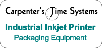 Industrial Inkjet Printer Packaging Equipment Supply at Carpenter's Time Systems
