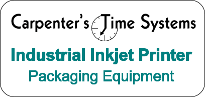 Industrial Inkjet Printer Packaging Equipment Supply at Carpenter's Time Systems Industrial Inkjet Printer Packaging Equipment Supply at Carpenter's Time Systems