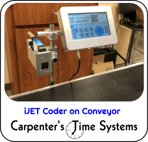 Industrial Inkjet Printer on Conveyor Belt System Industrial Inkjet Printer on Conveyor Belt System