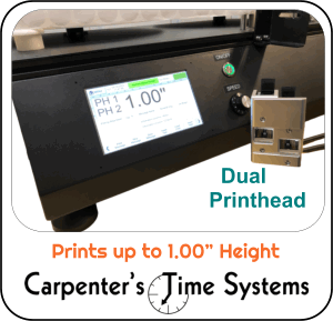 Label Roll Printer Rewinder with One Inch Inkjet