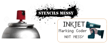 InkJet Coder alternative to Paint and Industrial Stencils InkJet Coder alternative to Paint and Industrial Stencils