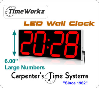 LED Wall Clock from TimeWorkz