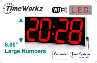 TimeWorkz Large LED Clock