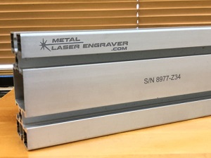 Laser Engraving Bare Aluminum Extrusion and Material