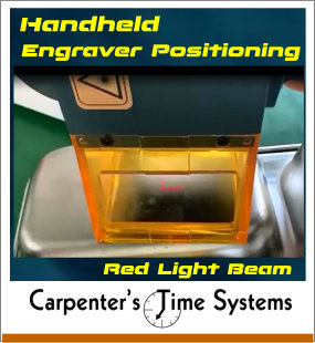 Red Beam Focus for Handheld Portable Laser Engraver