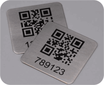 Laser Engraving Stainless Steel for Manufacturing with 2D QR Code