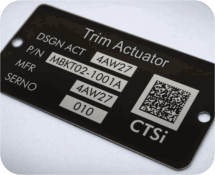 Laser Engraved QR Code Metal Tags Variable Data