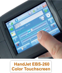 Handjet Ebs 260 Handheld Inkjet Printer Case Coding And Product Marking Printer Large Character