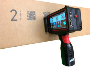 HandJet Printer will Imprint up to Two Inch with Barcode and Graphics HandJet Printer will Imprint up to Two Inch with Barcode and Graphics