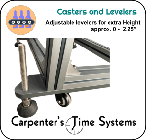 Levelers and Casters are standard for the mONE Side Belt Bottomless Conveyor Levelers and Casters are standard for the mONE Side Belt Bottomless Conveyor