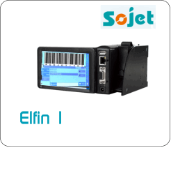 SoJet Elfin 1 Conveyor Mounted InkJet Barcode and Graphics Printer