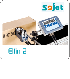 SoJet Elfin 2 Conveyor Mounted InkJet Barcode and Graphics Printer, with Stitched Printheads