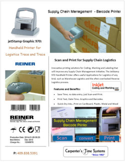 Supply Chain Management - Barcode Printer