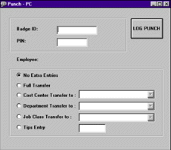 PC Punch-PC TimeClock...Punch In-Out from your computer