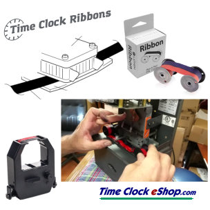 Time Clock Ribbon Replacement prices at TimeClockeShop.com Time Clock Ribbon Replacement prices at TimeClockeShop.com