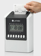 Lathem Time Clock 700e Calculating Time Cards