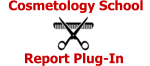 Cosmetology Schools: Monthly Studet Hours Report Plug-In