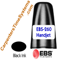 Replacement Quick-Dry Black Acetone InkJet Cartridge for HandJet EBS260 Printer