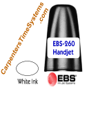 Replacement White Acetone InkJet Cartridge for HandJet EBS260 Printer