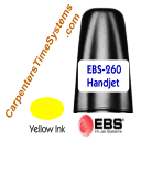 Replacement Yellow Acetone InkJet Cartridge for HandJet EBS260 Printer Replacement Yellow Acetone InkJet Cartridge for HandJet EBS260 Printer