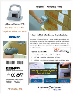 Logistics - Handheld Printer