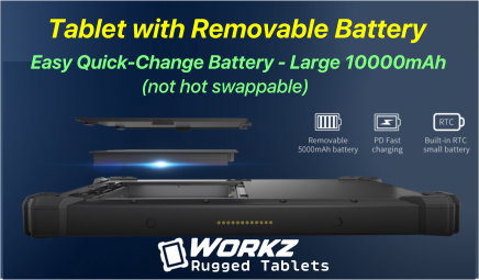 Tablet with Removable Battery Tablet with Removable Battery