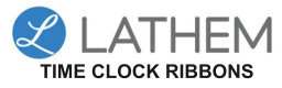 thumbnail image 2 of Replacement Black Ink Ribbon For Lathem 1000E, 1500E, 5000E, 7000E Time Clocks - Model VIS6008 2 of 13